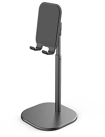 Porte tablette Support de téléphone de tablette universel, support de tablette de bureau réglable, support de support de tablette en aluminium, compatible avec tous les appareils de 3,5-12,9  Support