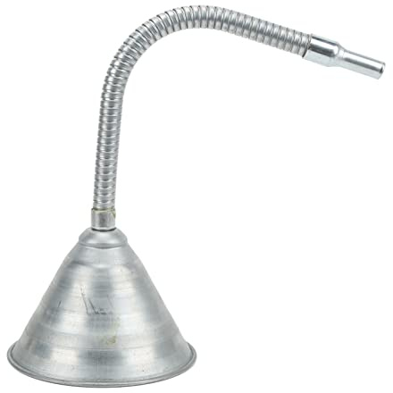 Entonnoir D'amorçage avec Tuyau Flexible de 330 Mm, Entonnoir D'amorçage Universel en Acier au Carbone pour Voitures, Motos, Camions