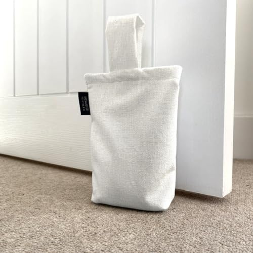 McAlister Textiles Milan ungefüllter Türstopper Sack 21cm x17cm in Natur Beige