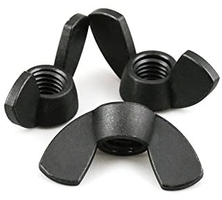 Flügelmutter, Schmetterlingsmutter, Nylonmutter, Flügelmutter, Schmetterlingsmutter, Barren-Kunststoff-Rändelmutter M3, M4, M5, M6, M8, M10, M12, Befestigungselemente (Farbe: 5 Stück, Größe: M3)