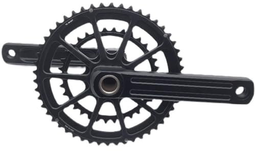 LUHJLBUG Kurbelgarnitur Rennradkurbel CNC Fahrradkurbel-Kettenrad 34/5 0t 170mm. Fahrradkurbel Festes Getriebe-Faltrad-Radtel-Currk-Radfahren Crankset