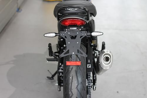 MG Biketec Kurzes Heck - Kennzeichenträger – Kennzeichenhalter geeignet für Triumph Speed 400 ab 2024