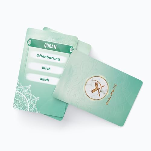 Islam Quiz Ratespiel Quizspiel Quran Geschenk für Muslime Kinder Deutsch | Islamisches Geschenk zu Ramadan, Eid & Bayram: Quran Quiz mit Koran Fragen, Islam lernen für Kinder, Familie, Moschee & App