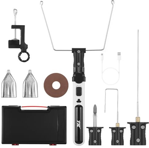 Geevorks Coupe Polystyrène électrique sans fil chaud - Chauffage rapide en 5 secondes - Maximum 550 °C - Avec lampe LED - 2,0 Ah - Boîte en plastique pour professionnels et débutants