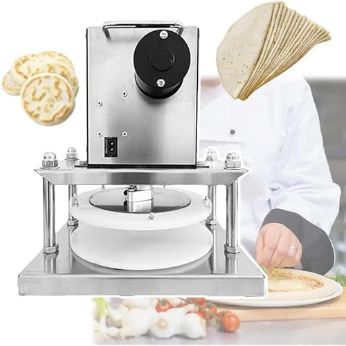 Prensa De Masa Para Pizza EléCtrica - 8.66/22 cm, Prensa De Pizza Comercial/DoméStica 2000W, 400 Masas/Hora, PresióN 2000n, Para Pizza, Tortillas, Dosas, Todo Tipo De ReposteríA