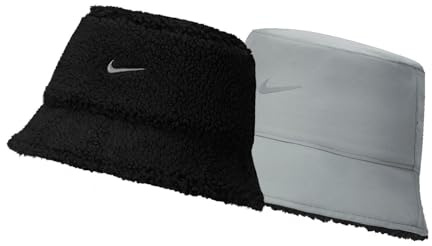 Nike Reversibler Bob, Fleece, Bucket Hut, grau, 56