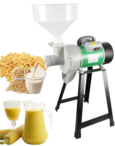 RUHEN Mulino Elettrico per Cereali 2200W Macchina per macinare Il Grano Commerciale con Imbuto Mulino per Cereali umidi Multifunzione Mulino per Mais Mulino per Riso Mulino per Farina