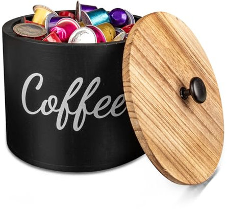 Guolich Cesta de Almacenamiento para Cápsulas de Café, Organizador de Cafe, Cesta para Cápsulas de Café, Recipiente para Té, Azúcar, Frijoles, Nueces, Especias