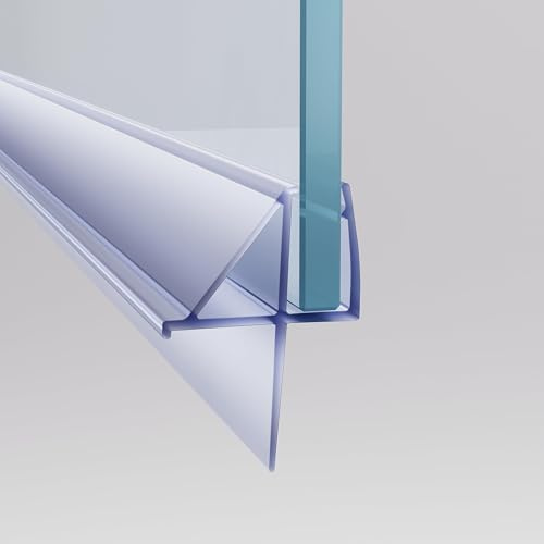 SVNR Shower Screen Seal Strip 1/4 x 39, Shower Door Seal Strip, Waterproof Bathroom Sealant Strip for Shower Screens and Doors, Durable and Flexible, Easy to Install (T3 Clear​, 4-6mm 100cm)