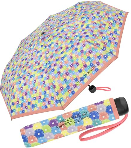 Benetton fickparaply Super Mini Dots, blooming dots peach, 95 cm