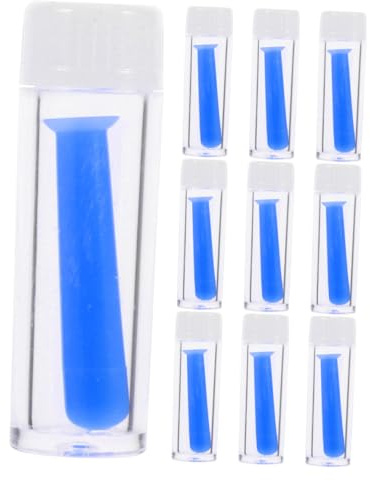 BESTYASH Aplicador de Ventosa de Silicona Azul para Lentes de Contacto, Juego de 10 Piezas para Extracción Segura y Cómoda de Lentes Rígidos y Blandos