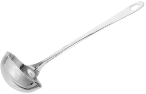 HEALEEP Mestolo Lungo Acciaio Inossidabile Beccuccio Doppio Per Trasferimento Liquidi Preciso Utensile Per Cucina Domestica e Professionale