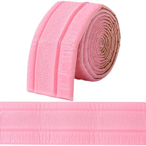GORGECFAFT Moulure de Couronne Rose 2.3mX79mm Bordure Murale 3D Autocollante Bordure de Papier Peint Flexible en Mousse Bordure de Miroir Cadre Lignes Plinthe de Plafond pour Meubles de Maison