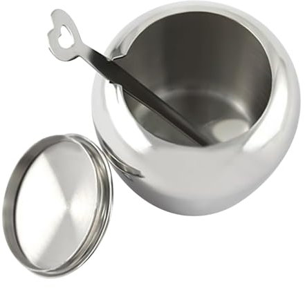 Genérico Frascos para Especias - Azucarero Con Tapa Y Cuchara | Bote Hermético De Acero Inoxidable 250ml Para Almacenar Sal Condimentos Café Accesorios De Cocina