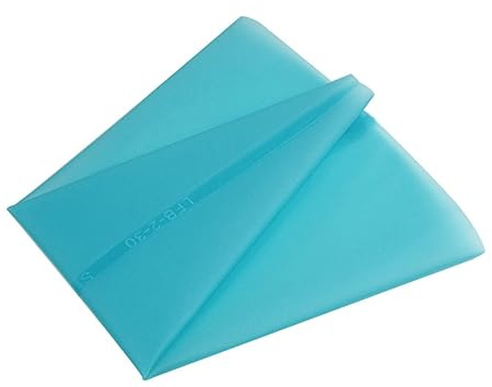 Warmhm Poche à Douille Silicone Réutilisable Bleu Outils de Décoration de Gâteaux Pratique et Compatible avec Douilles Standard