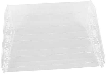 Beaupretty Présentoir à Vernis à Ongles Transparent Étagère Acrylique Pour Bureau Organiseur De Vernis à Ongles Avec Design à Boucle