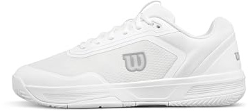 WILSON CourtGlide Women's Tennis Shoe - White/White/Silver, Size 8.5 US