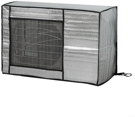 Lawnoval Housse de protection imperméable en feuille d'aluminium pour climatiseur, unité extérieure, protection contre la poussière, protection solaire, plusieurs tailles, argenté (105 x 40 x 75 cm)