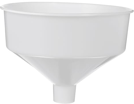 MUELODSIC Embudo Plástico Grande Boca Ancha para Cocina Práctico y Portátil para Llenar Botellas de Aceite Vino y Bebidas sin Derrames