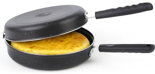 Quttin | Sartén Tortillera 24 cm con Revestimiento Antiadherente Mármol | Sartén para Tortilla Apta para Inducción, Gas, Eléctrica y Vitrocerámica