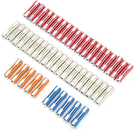 Tbest Kit de Fusibles para Automóvil Europeo Fusibles Automotrices en Forma de Torpedo de 5A 8A 16A 25A Juego con Rendimiento Estable para Vehículos Clásicos Material de Escamas de