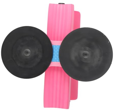 Naroote Dispositivo Assistente per Sedersi, Schiuma di PVC e Asta di Supporto Ispessita in ferro. Barra per Addominali a Forte Aspirazione, Comoda per il Fitness (PINK)