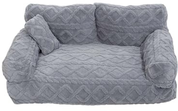 Generisch 2026 Canapé-lit de soutien pour chien et chat, confort orthopédique avec housse amovible et lavable pour un sommeil paisible, J, 55 x 40 x 23 cm