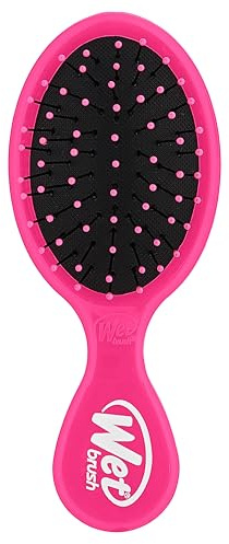Wet Brush Mini Detangler Ultra Soft Bristles, Travel Perfect Brush Suitable for All Hairtypes, Pink