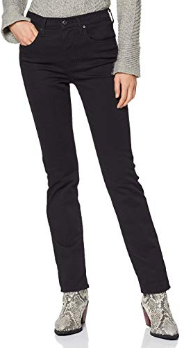 Levi's Femme Jeans 724 High Rise Straight, Night Is Black, 32W / 30L
