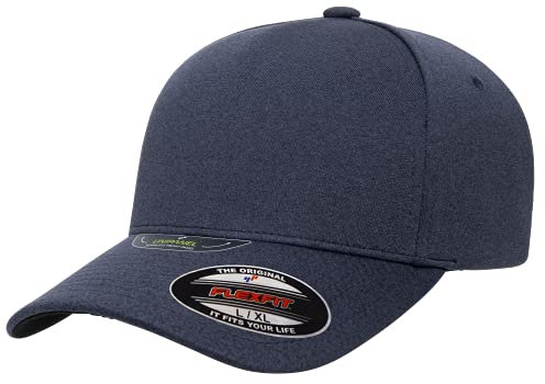 Flexfit Unipanel Melange Cap, Navy, S/M