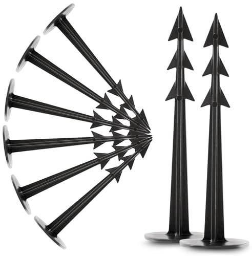 GardenPlast® GardenPeg 125mm Erdanker Bodenanker Erdnägel für Gartenvlies Unkrautvlies Unkrautfolie Maulwurfnetz EXTRA STARK (200)