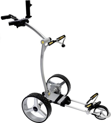 BeeGon Golf Elektro-Golftrolley GT-X300 Pro Silber mit 20Ah Lithium-Akku inkl. Zubehör