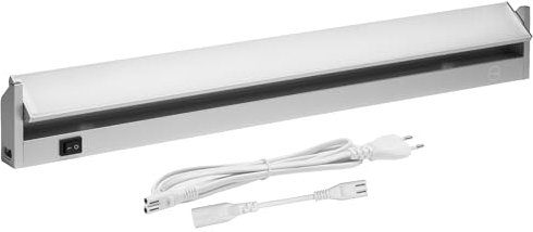 Oktaplex Rota alluminio illuminazione sottopensile cucina LED 58cm girevole 3000K bianco caldo illuminazione sottopensile 1085 lumen con interruttore 9,7W 230V