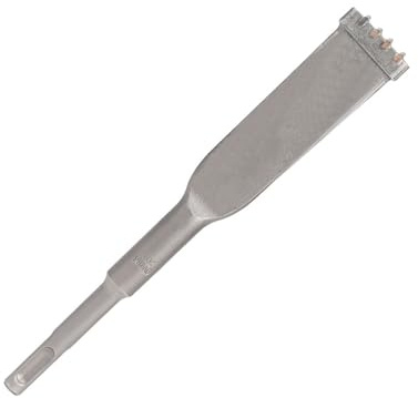 SDS Plus Brick Removal Chisel, Comb SDS Chisel for Tile Concrete Corner Stone, Carbide-Tipped Heat-Treated Flat Blade, for Brick Removal, Cavity Inspection and Mortar Work Tile Remover Tool