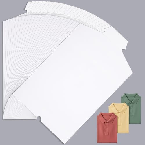 Svaldo Karton Hemdeinlagen Faltbrett, 25 Stück 35.5cm X 22.5cm Karton Hemdeinlagen Faltformular zum Verpacken von Hemden, Anti-Falten, für Kleidung Verpackung und DIY