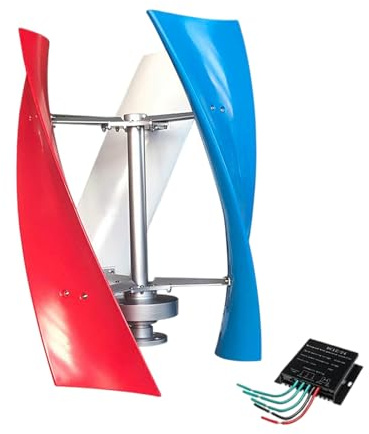 Kit de generador eólico de 3000 W, Sistema de energía eólica de 3 aspas de 12/24 V para Aplicaciones solares Marinas, domésticas e híbridas.