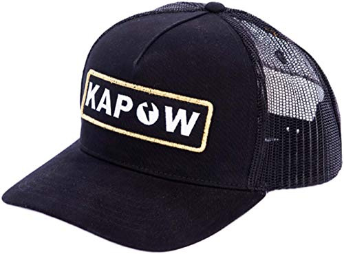 Kapow Meggings Men's Verstellbare Snapback Kappen für Männer (Black Label, One Size)