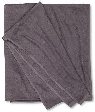ADAMO Strandtuch XXL 100% Baumwolle - 100x220cm, Grau: 710 - XXL Saunahandtuch - Badetuch in Übergröße - Duschhandtuch, Badehandtuch & Saunatuch