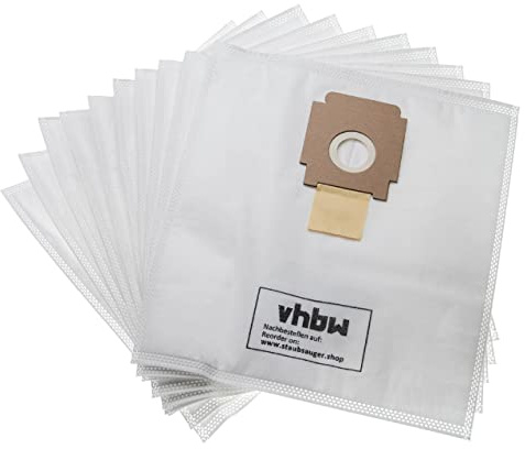 vhbw 10x Sacs compatible avec Rowenta Shock Absorber | Shock Absorber 2 aspirateur - 33,3cm x 28cm blanc