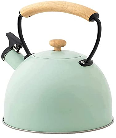 XIXIDIAN Pot de thé pour la cuisinière, théière en Acier Inoxydable cuisinière Sieste Sieste de tamponner avec poignée Ergonomique 3.0 litres