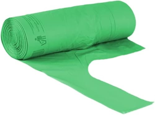 Virsus Sacchetti Biodegradabili f.to 55 x 68 da 30 Litri, Sacchi Raccolta Umido Salvagoccia con Manico lungo, 4 Rotoli da 15 Sacchi Organico compostabili e biodegradabili colore verde (60)