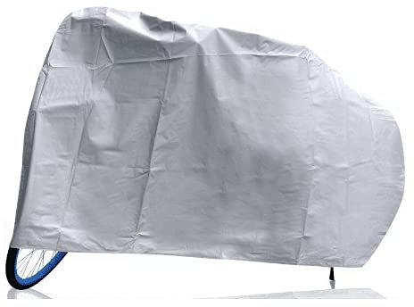 AUTOZOCO Funda para Bicicleta Impermeable a Prueba de Polvo Anti-UV - Ligera - Funda para Interiores con Uso polivalente - Funda Ligera para Bicicleta - 200 cm largo x 100 cm alto