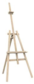 Cavalletto treppiede regolabile 145cm in legno – per pittura – disegno - lavagne