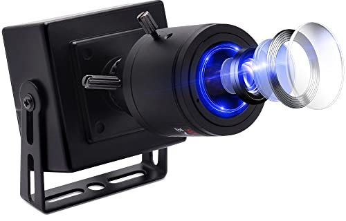 Mermaid USB Kamera 1080P Manueller Fokus Webcam mit Zoom 2.8-12mm Objektiv,High Speed 30fps/60fps/100fps Weitwinkel Web Cam für Streaming,Konferenz,USB2.0 UVC Kamera mit Ständer für Wandmontage