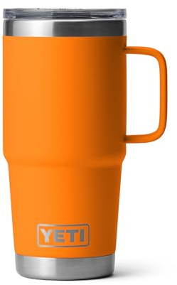 YETI Rambler 20 oz Travel Mug, Stainless Steel, Vacuum Insulated with Stronghold Lid, King Crab