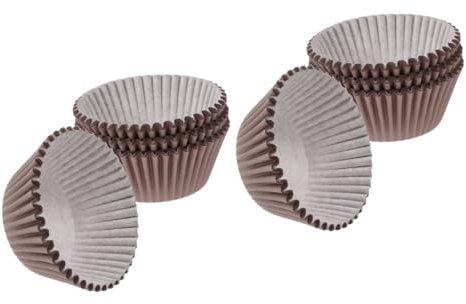 TOPBATHY 200 Pz set di bicchieri di carta oleata pirottini vuoti per cupcake grandi pirottini per muffin per confetti confetti carta da nera da imballaggio