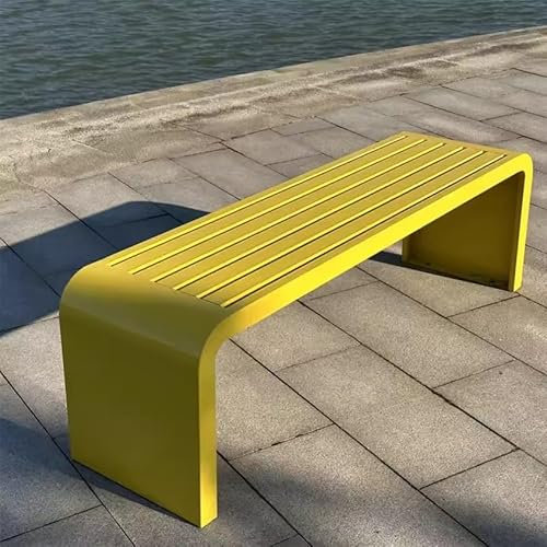 CMYCYDDPLY Außenbank, Gartenbank Metall, Parkbank, Wetterfeste Bank mit Metallgestell, for Gärten, Balkone und Terrassen (Color : E, Size : 150cm)