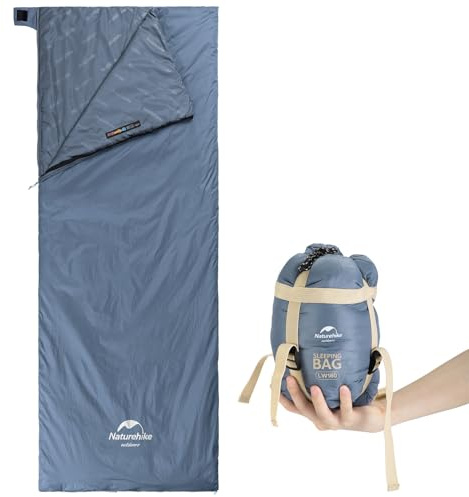 Naturehike Sacco a Pelo Estivo Ultraleggero, Morbido Comfort, Sacco a Pelo da Viaggio, Impermeabile per Campeggio, Trekking 205 × 85 cm
