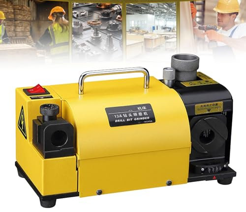 Affilatrice per punte da trapano, affilatrice per punte da trapano 3-13 mm, affilatrice per punte da trapano con angolo di punta regolabile da 95° a 135°, macchina per affilare punte portatile