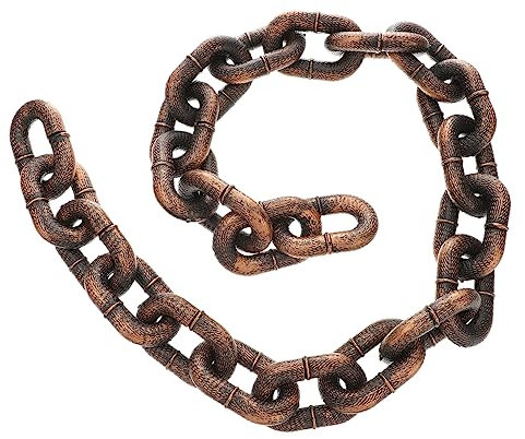 UPKOCH Halloween Dekokette Aus Kunststoff Realistische Fake-Kette Für Halloween-Party Und Cosplay Lange Leichte Und Flexible Requisite Für Gruselige Und Fotomotive